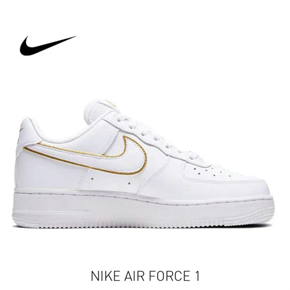 AF-1 白色金鉤邊2