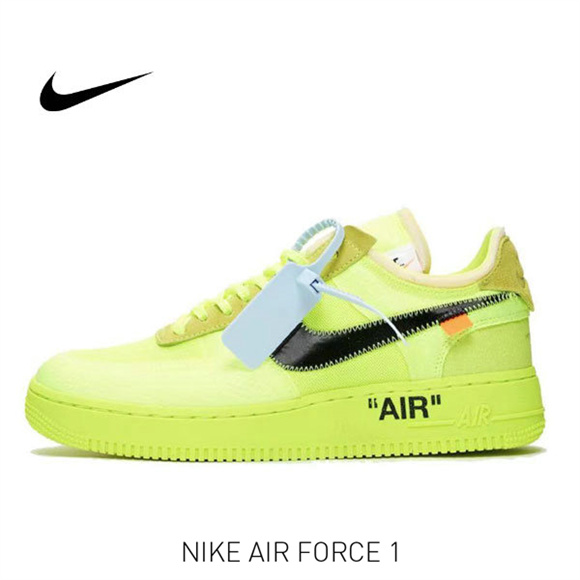 OW x AF 1 熒光綠3