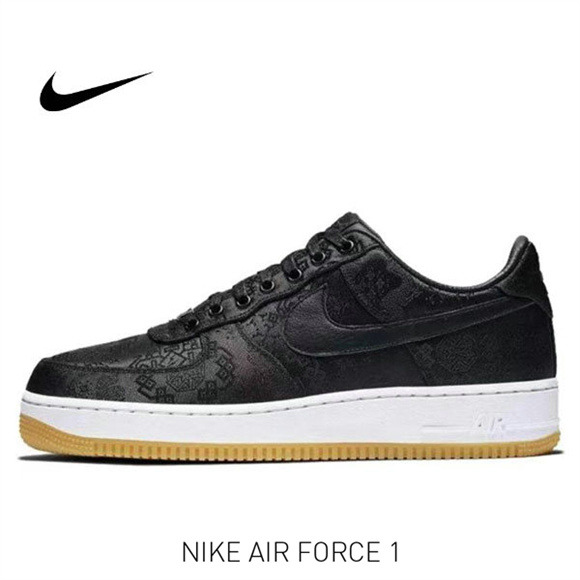 CLOT x AF 1 黑絲綢2