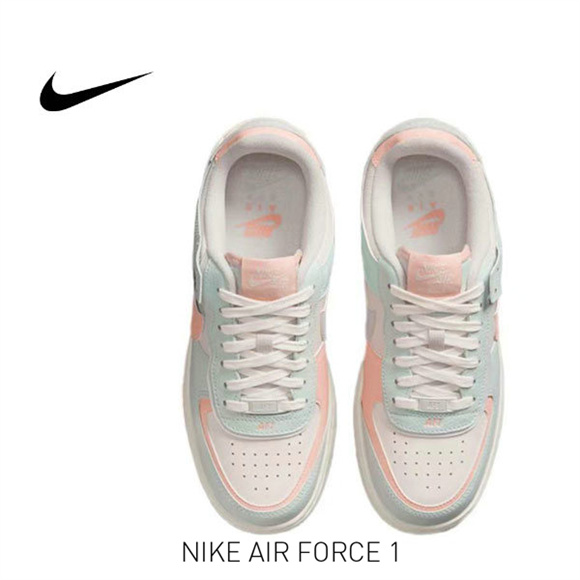 AF 1 淡藍粉6