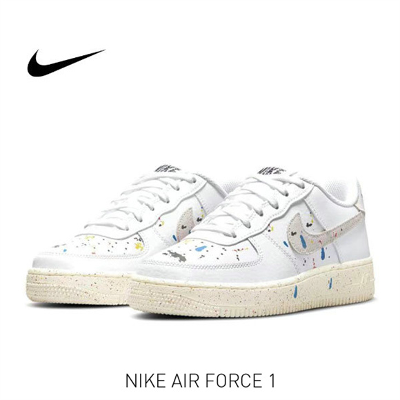 AF 1 潑墨白1