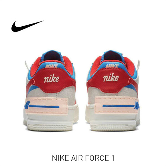 AF 1 灰紅藍4